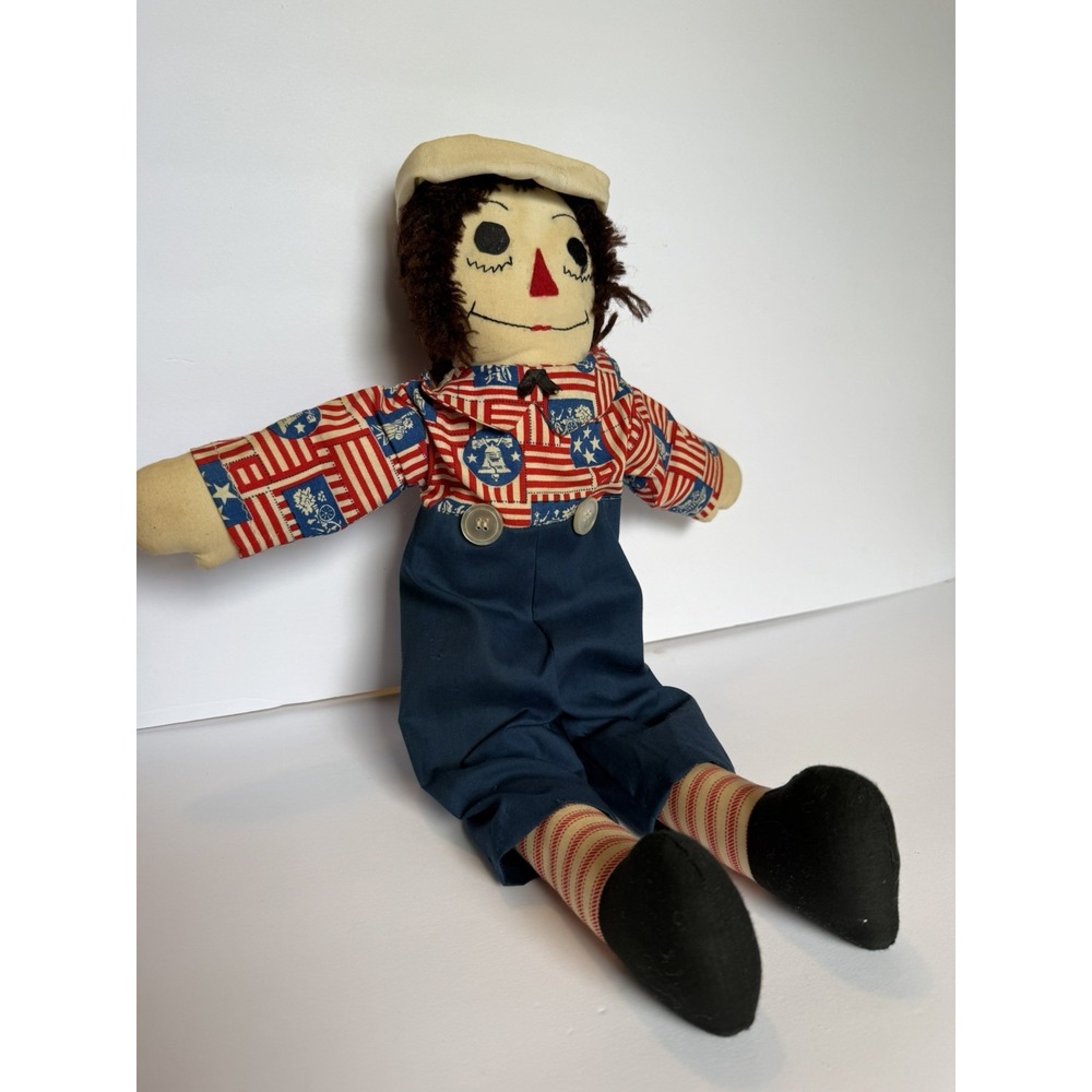 Raggedy Andy Doll Vintage Retro Americana Handmade ~20"